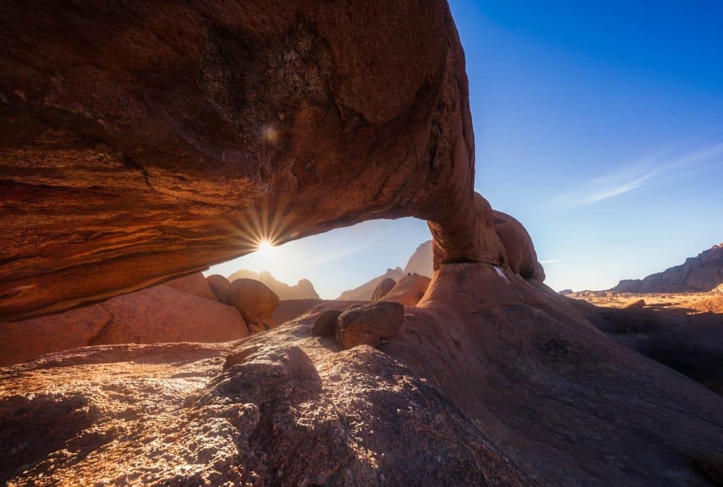 Spitzkoppe arch at night, Namibia